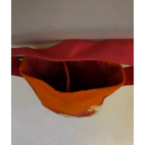 Spartina 449 Double Wine Caddy Carson Cottage Orange Floral 9x7x4" - Picture 4 of 4